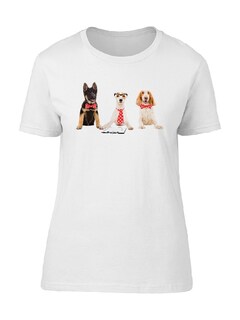 Foto 1 | Playera Smartprintsink Mujer Fotografía/ Perros Con Corbata
