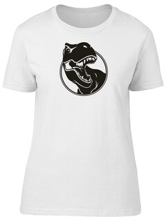 Foto 1 | Playera Smartprintsink Mujer Silueta T-rex Rugiendo
