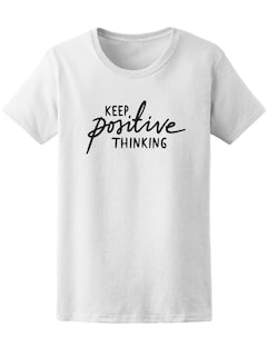 Foto 1 | Playera Smartprintsink Mujer Quedate Con Pensamientos Positivos