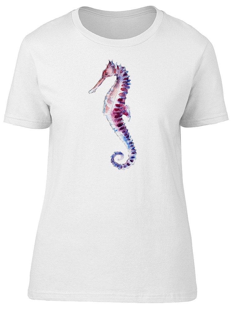 Foto 2 pulgar | Playera Smartprintsink Mujer Ilustración/ Caballito De Mar Con Acuarelas