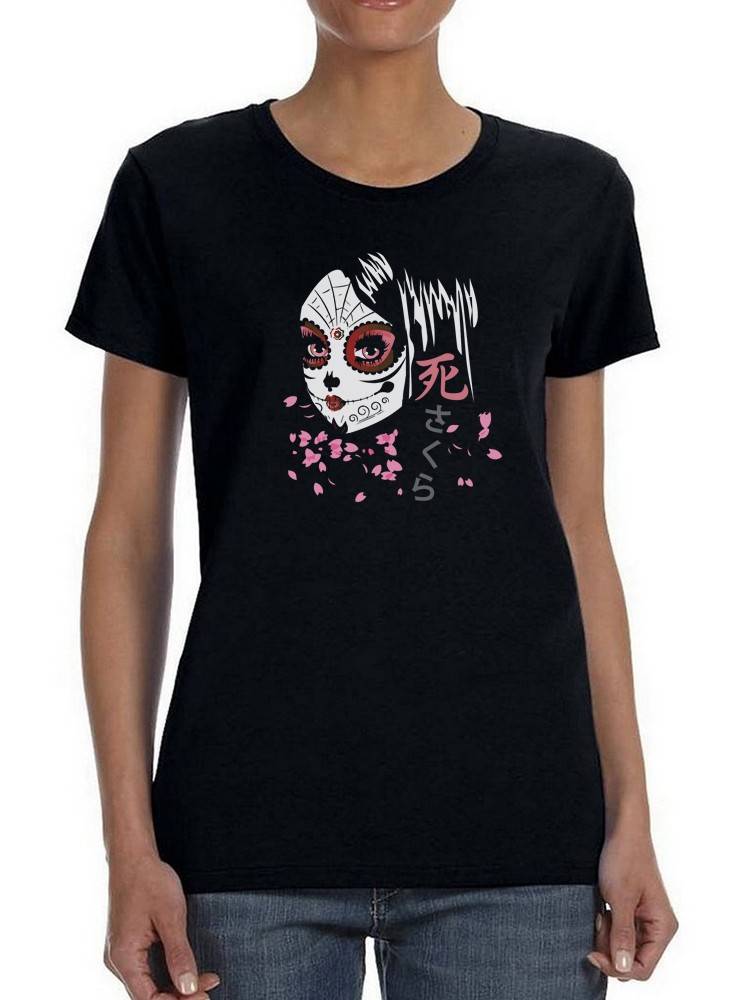 Foto 2 pulgar | Playera Smartprintsink para Mujer Calaverita Japonesa Anime
