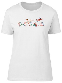 Foto 1 | Playera Smartprintsink color Blanco para Mujer