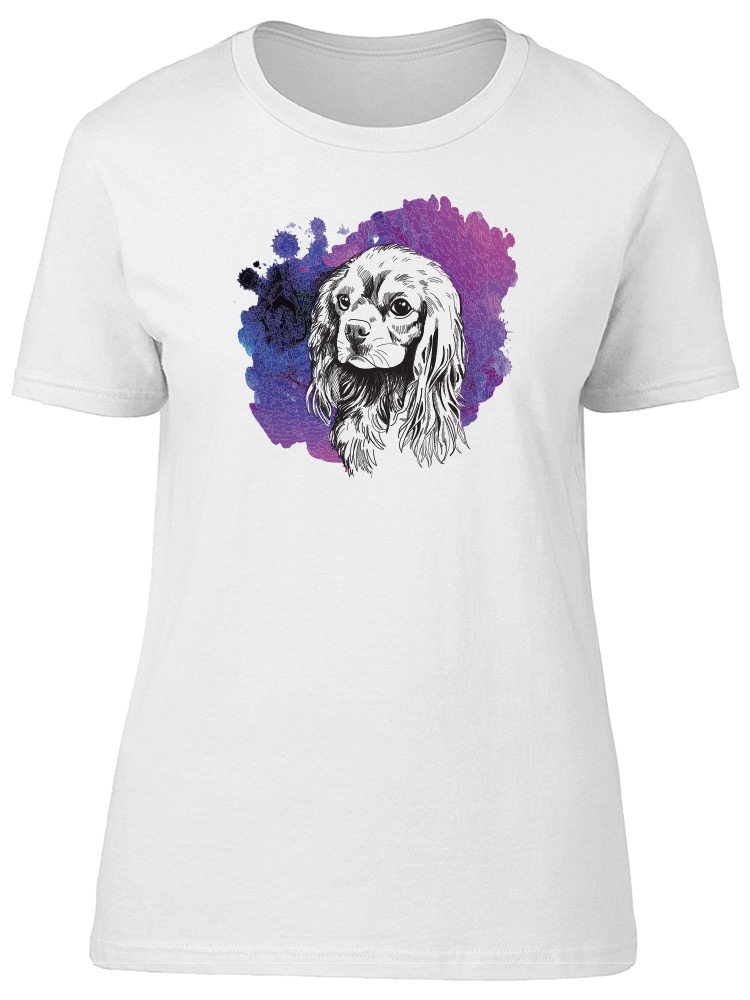 Playera Smartprintsink Mujer Ilustración/ Perro Cocker Spaniel Con Acuarelas