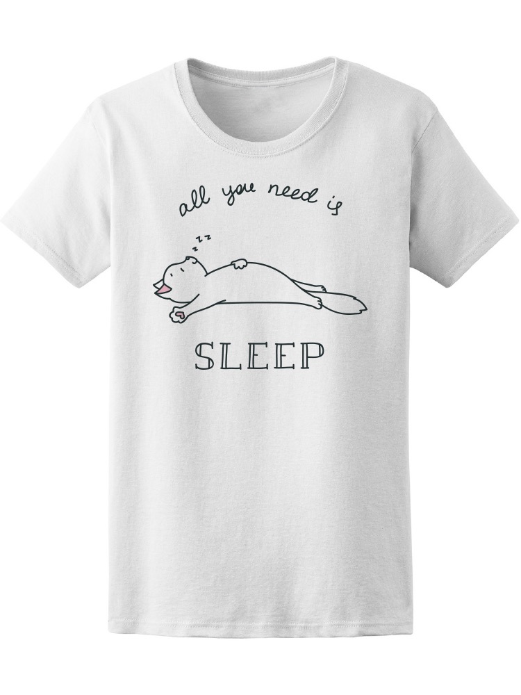 Foto 2 pulgar | Playera para Mujer Smartprintsink color Blanco Estampado de Gato