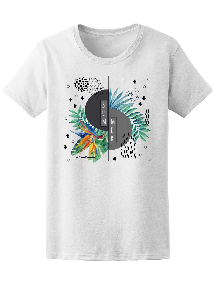 Foto 2 pulgar | Playera Smartprintsink Mujer Arte Abstracto/ Verano Con Naturaleza