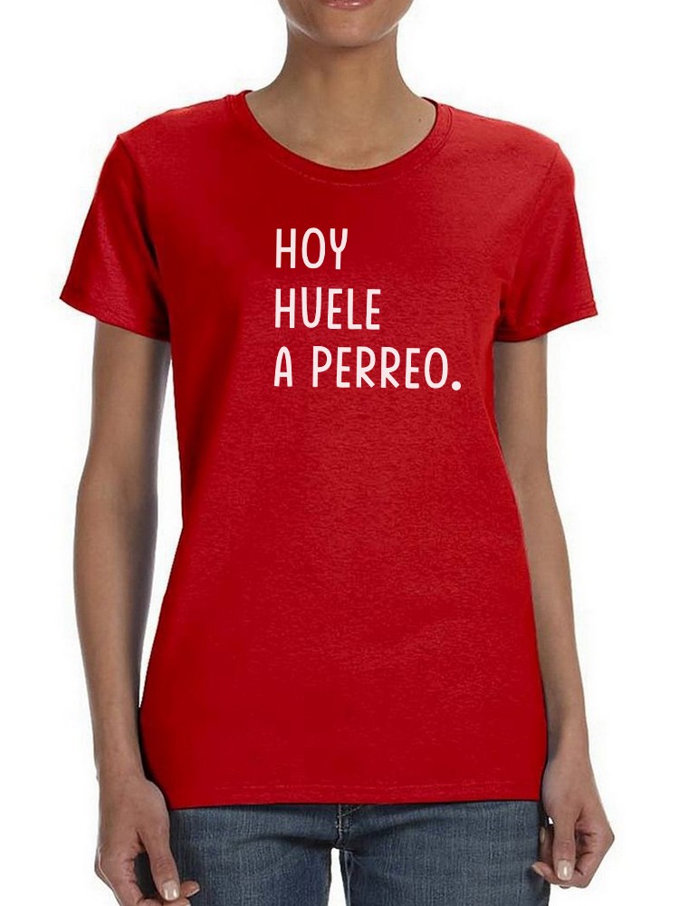 Playera Smartprintsink color Rojo para Mujer