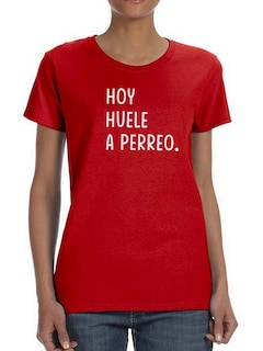 Foto 1 | Playera Smartprintsink color Rojo para Mujer