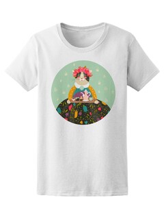 Foto 1 | Playera Smartprintsink color Blanco para Mujer