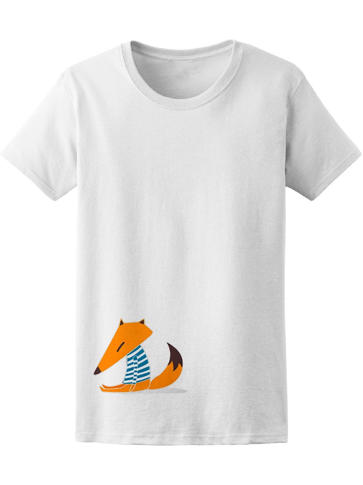 Playera Smartprintsink Mujer Zorro con Suéter a Rayas