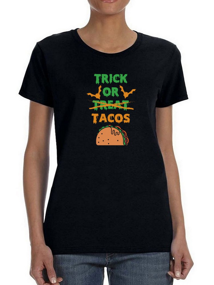 Foto 2 pulgar | Playera Smartprintsink Para Mujer Trick Or Tacos