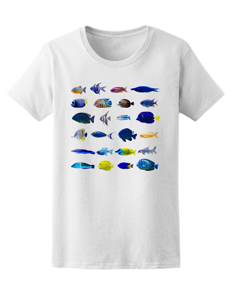Foto 2 pulgar | Playera Smartprintsink Mujer Fotografía/ Colección De Peces Tropicales
