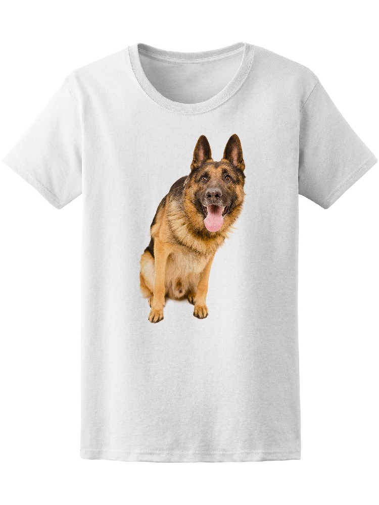 Foto 2 pulgar | Playera Smartprintsink Mujer Fotografía/ Perro Pastor Alemán Sentado