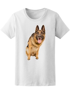 Foto 1 | Playera Smartprintsink Mujer Fotografía/ Perro Pastor Alemán Sentado