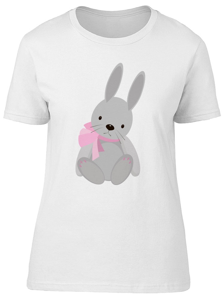 Foto 1 | Playera Smartprintsink Mujer Conejo Con Moño Rosa