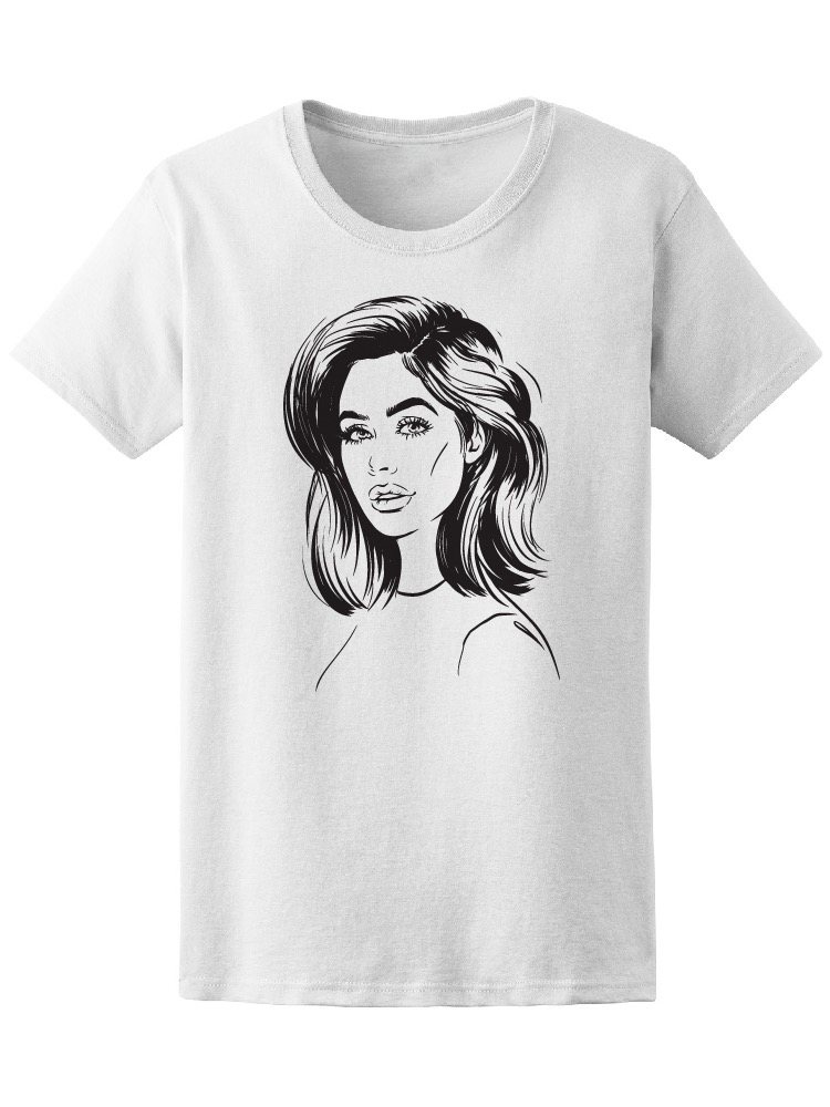 Foto 2 pulgar | Playera para Dama Smartprintsink color Blanco Estampado Mujer