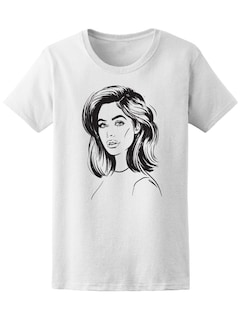 Foto 1 | Playera para Dama Smartprintsink color Blanco Estampado Mujer