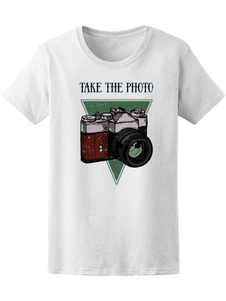 Playera Smartprintsink Mujer Cámara Fotográfica Antigua/ Toma La Foto