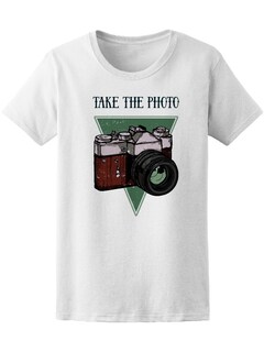 Foto 1 | Playera Smartprintsink Mujer Cámara Fotográfica Antigua/ Toma La Foto