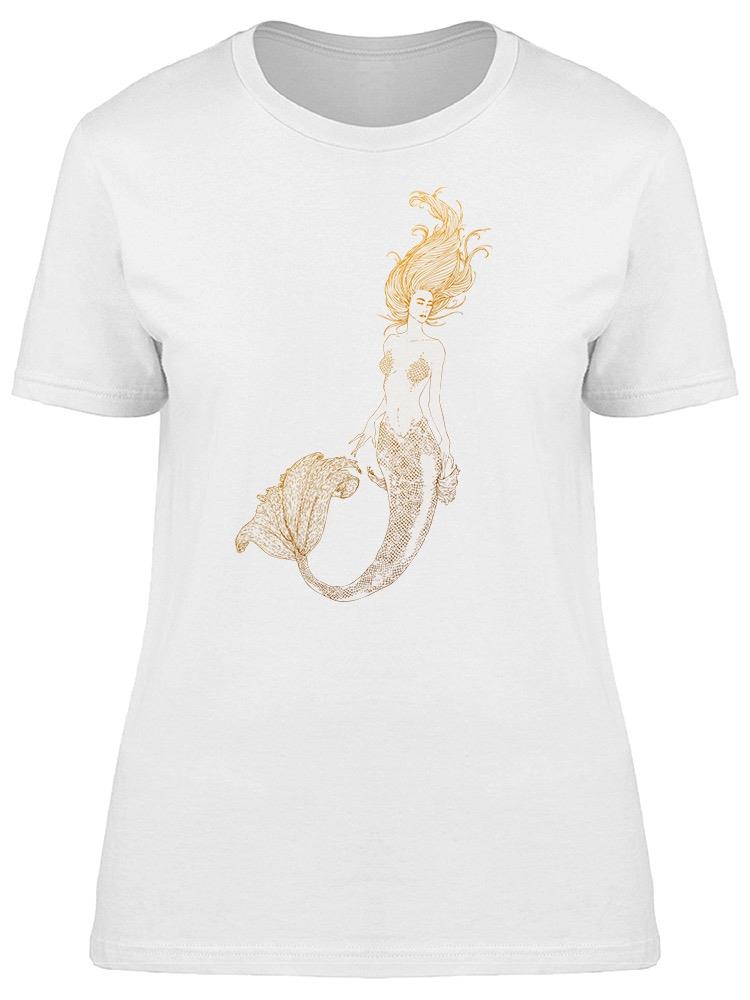 Foto 2 pulgar | Playera Smartprintsink Mujer Sirena Con Cabello Ondulando