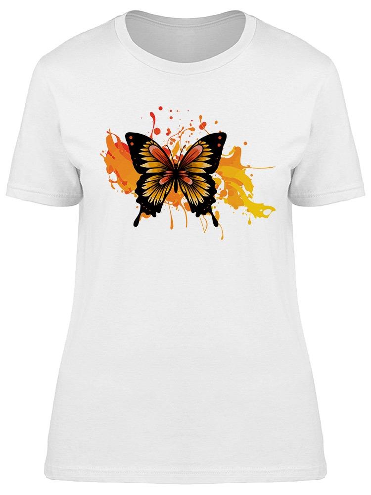 Playera Smartprintsink Mujer Mariposa Amarillo Y Naranja
