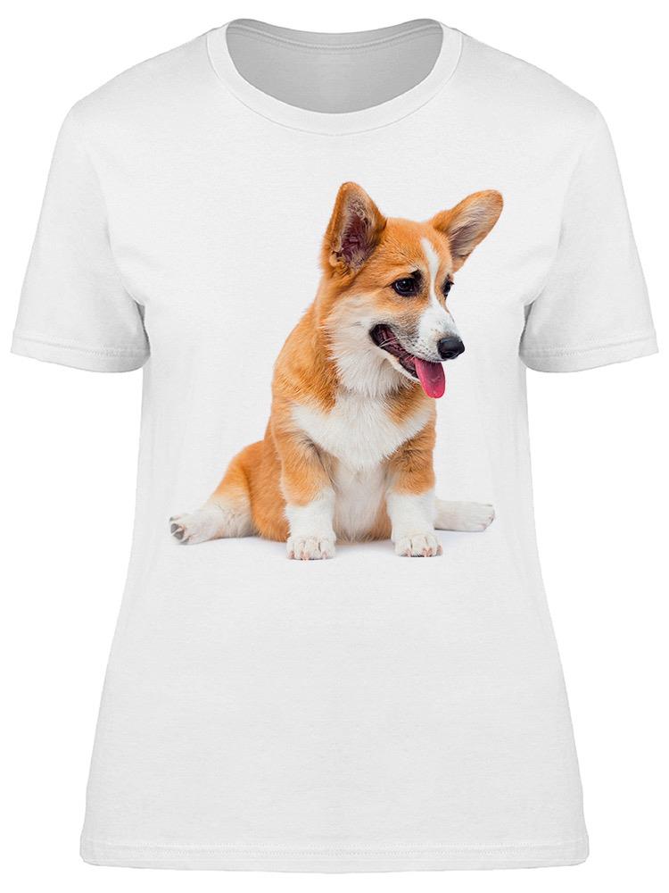 Foto 2 pulgar | Playera Smartprintsink Mujer Fotografía/ Corgie Sentado Split