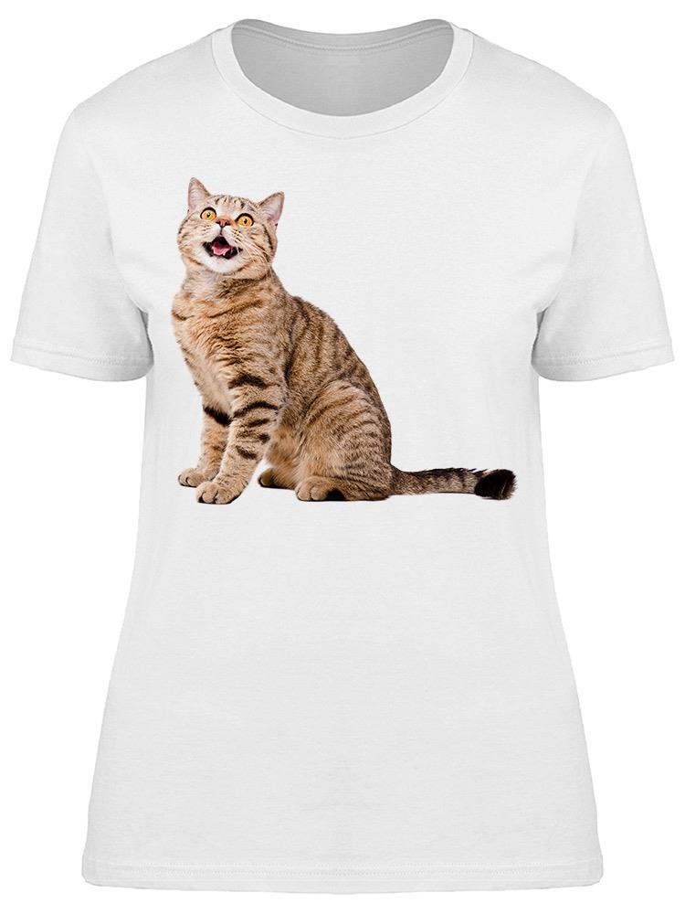 Foto 2 pulgar | Playera Smartprintsink Mujer Fotografía/ Gato Sorprendido