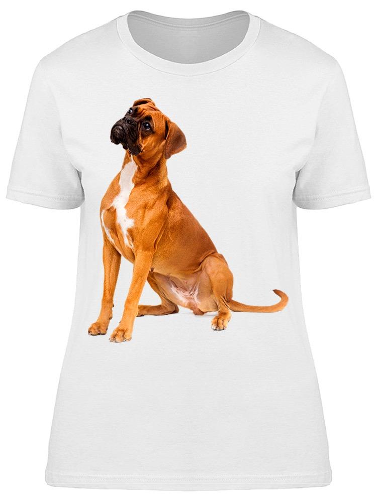 Foto 2 pulgar | Playera Smartprintsink Mujer Fotografía/ Perro Boxer Sentado