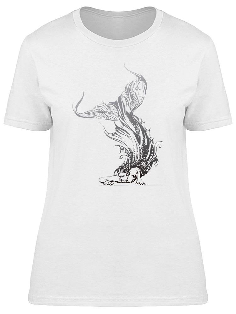 Foto 2 pulgar | Playera Smartprintsink Mujer Sireno Con Arte Tribal