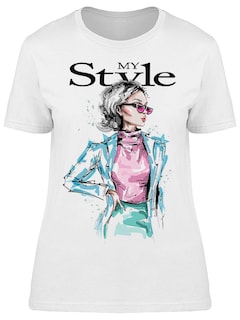 Foto 1 | Playera Smartprintsink color Blanco para Mujer