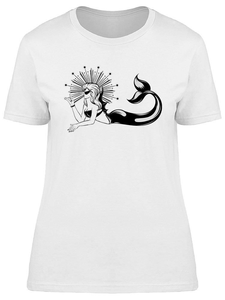Playera Smartprintsink Mujer Sirena Rockera