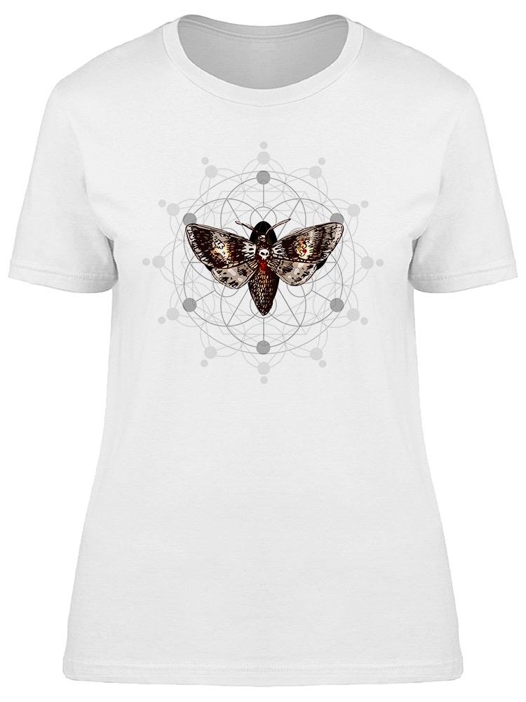 Foto 1 | Playera Smartprintsink Mujer Ilustración/ Polilla Con Figuras Geométricas