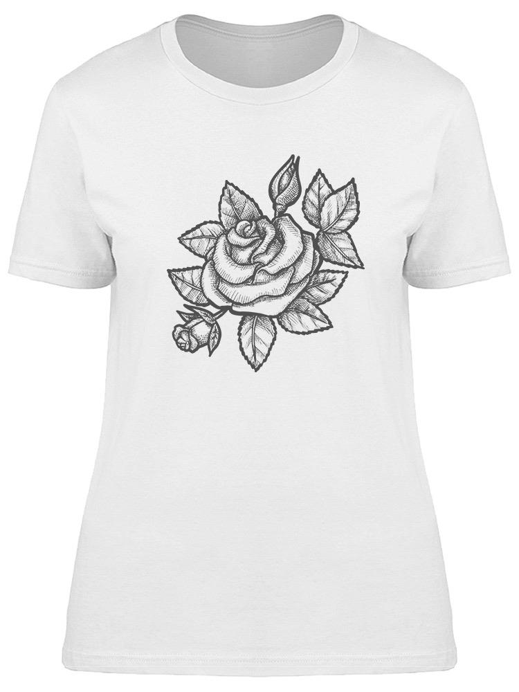 Foto 2 pulgar | Playera Smartprintsink Mujer Ilustración A Lápiz Rosal
