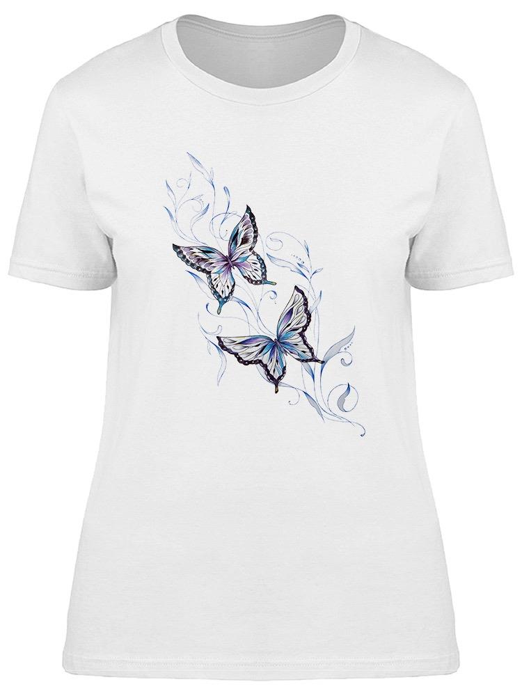 Playera Smartprintsink Mujer Ilustración/ Mariposas De Cristal
