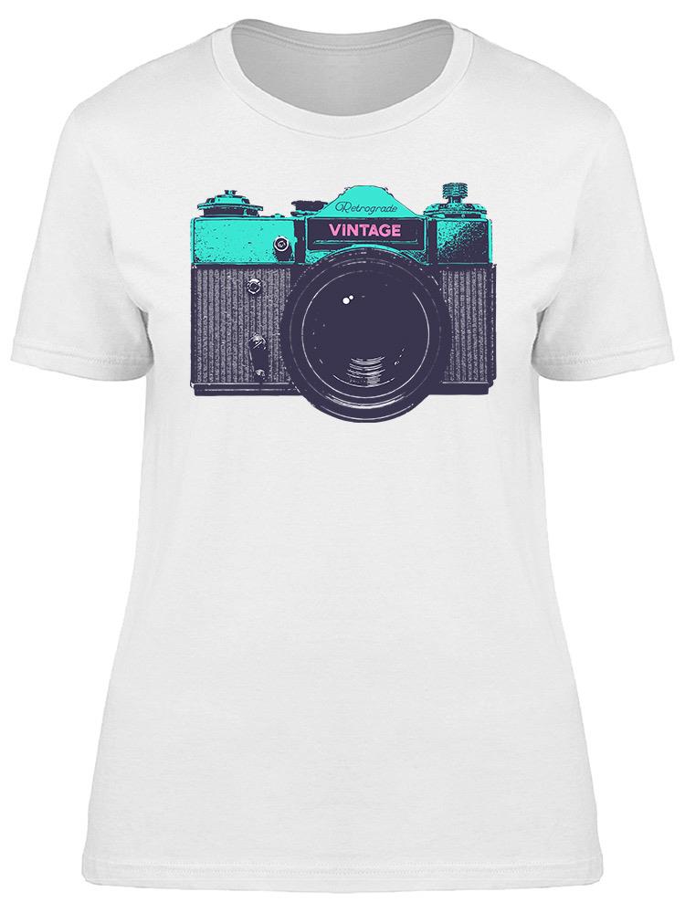 Foto 2 pulgar | Playera Smartprintsink Mujer Cámara Fotográfica Vintage