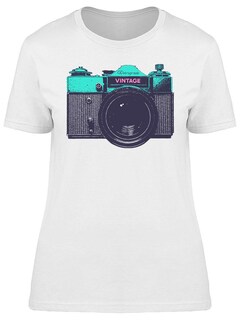 Foto 1 | Playera Smartprintsink Mujer Cámara Fotográfica Vintage