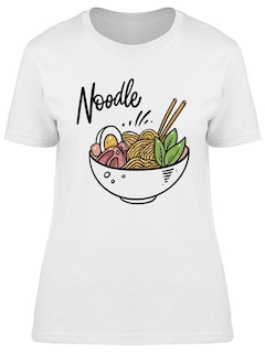 Foto 1 | Playera Smartprintsink Mujer Ramen En Tazón Blanco