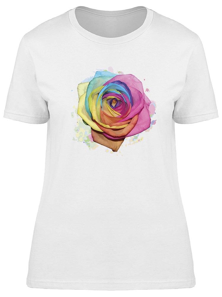 Foto 2 pulgar | Playera Smartprintsink Mujer Rosa En Acuarelas
