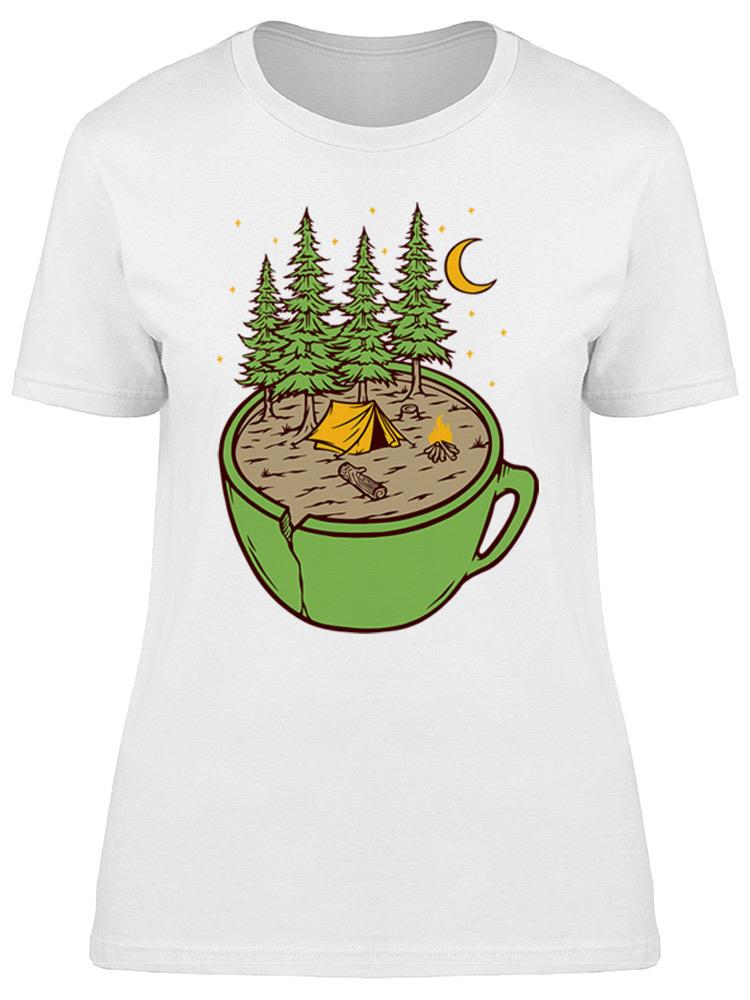 Playera Smartprintsink Mujer Ilustración Taza Con Naturaleza Miniatura