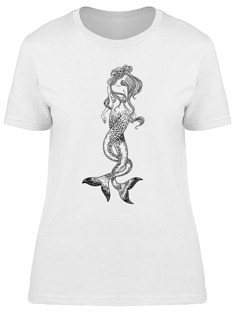 Foto 2 pulgar | Playera Smartprintsink Mujer Sirena Con Dos Colas