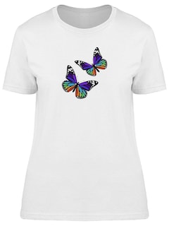 Foto 1 | Playera Smartprintsink Mujer Mariposas Multicolor