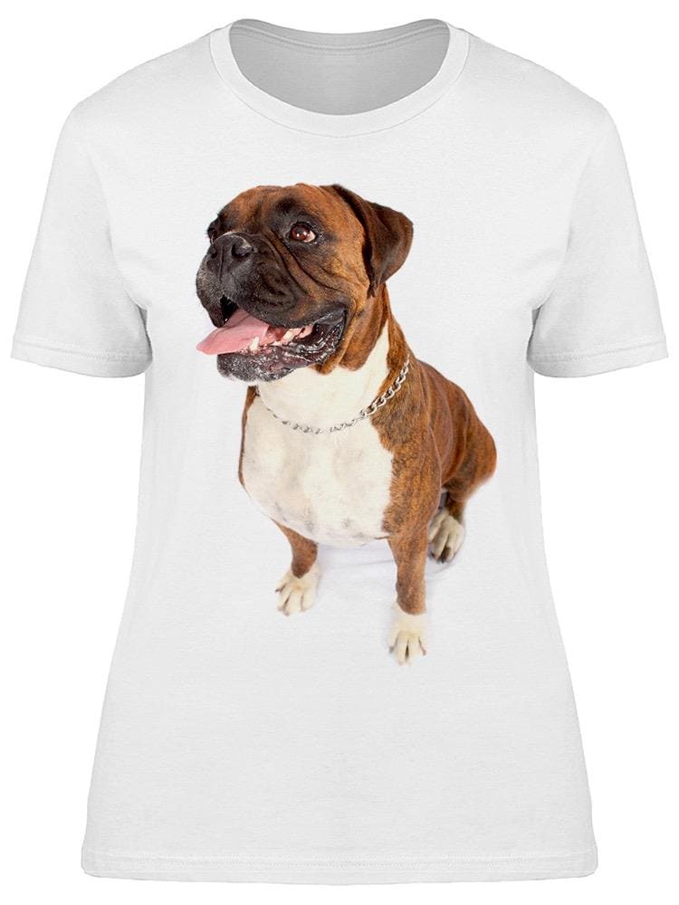 Playera Smartprintsink Mujer Fotografía Perro Boxer/ Lengua De Fuera |  