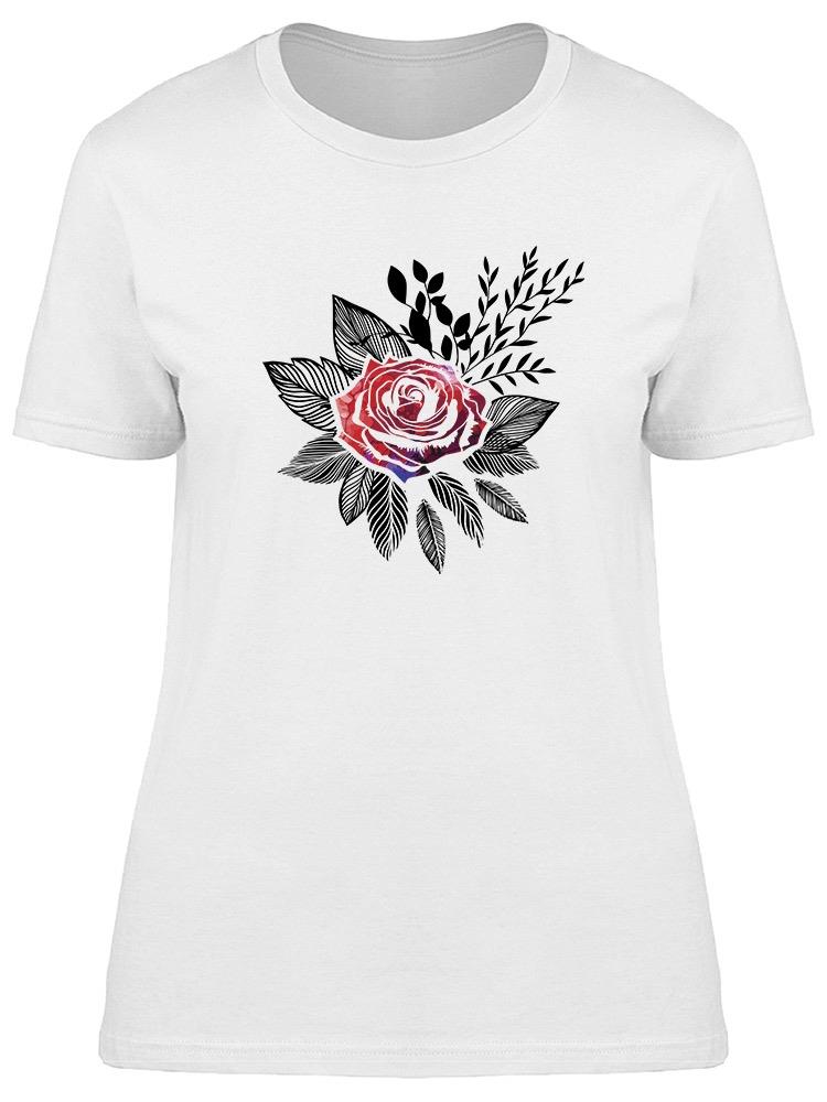 Foto 2 pulgar | Playera Smartprintsink Mujer Ilustración/ Rosa Con Naturaleza