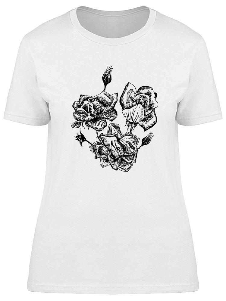 Foto 2 pulgar | Playera Smartprintsink Mujer Rosal Blanco Y Negro