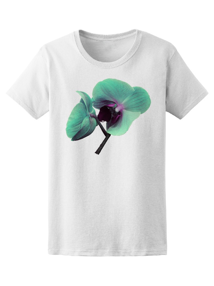 Foto 2 pulgar | Playera para Dama Smartprintsink color Blanco Orquideas