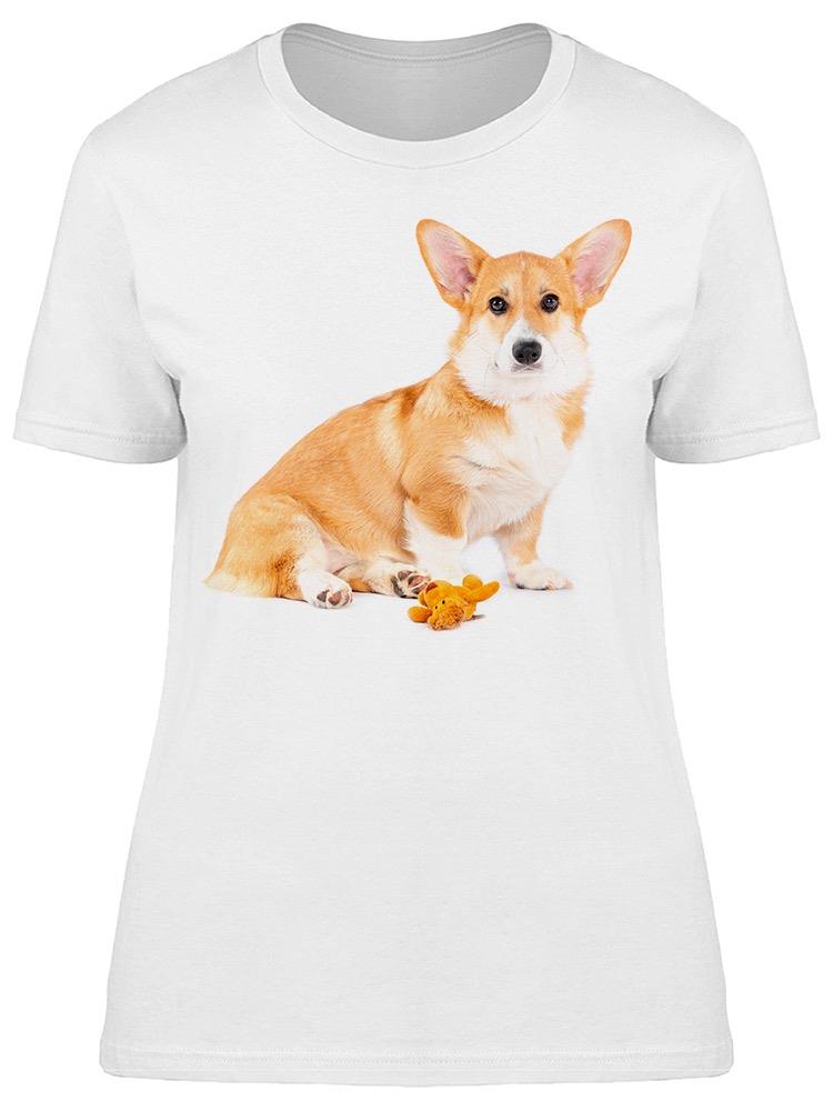 Foto 1 | Playera Smartprintsink Mujer Fotografía/ Corgie Sentado Con Juguete