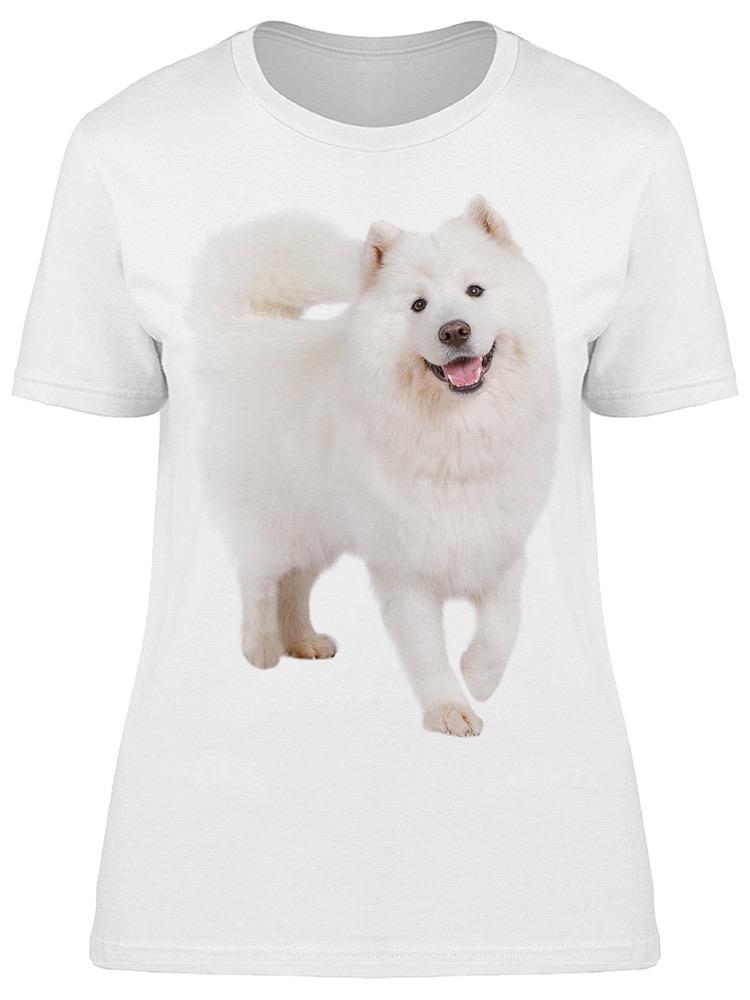 Foto 2 pulgar | Playera Smartprintsink Mujer Fotografía/ Perro Chow Chow Blanco