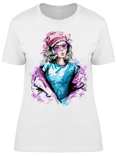 Foto 1 | Playera Smartprintsink color Blanco para Mujer