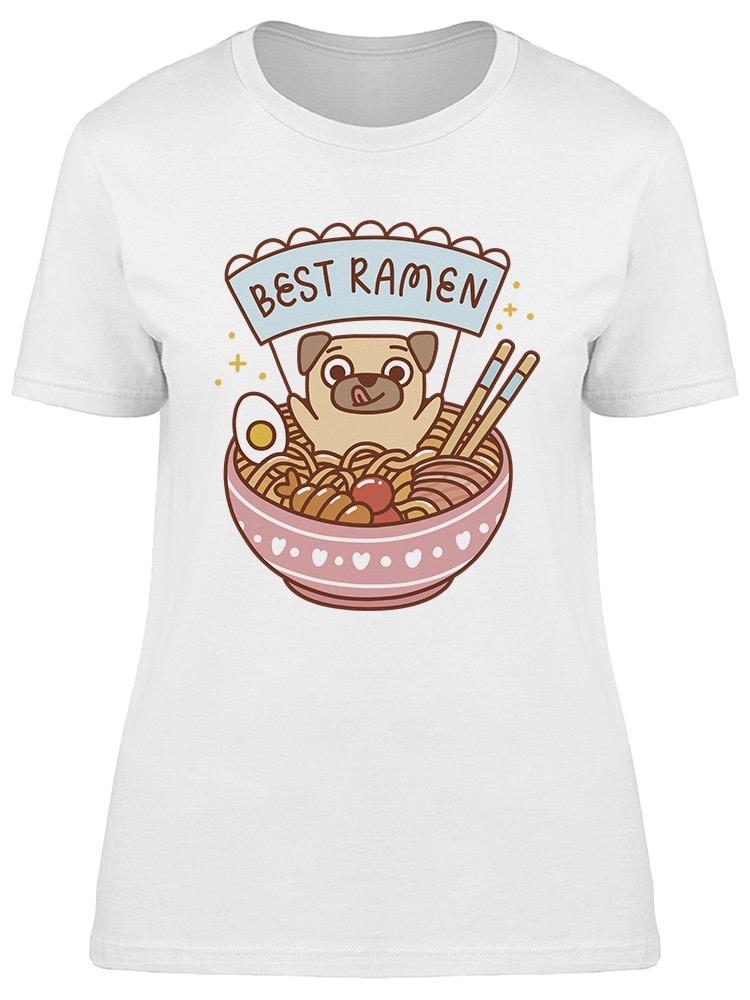 Foto 2 pulgar | Playera Smartprintsink Mujer El Mejor Ramen Pug En Tazón
