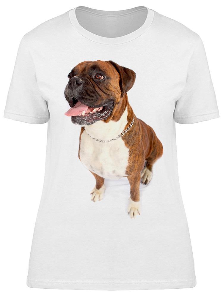 Foto 2 pulgar | Playera Smartprintsink Mujer Fotografía Perro Boxer/ Lengua De Fuera