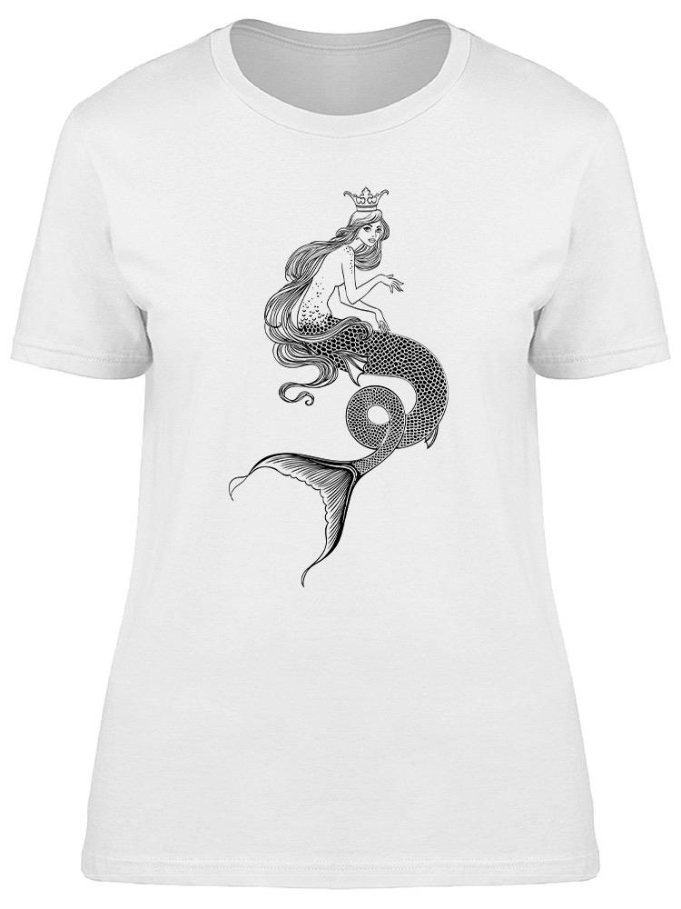 Foto 1 | Playera Smartprintsink Mujer Sirena Con Corona